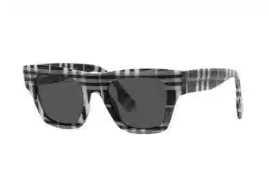 Burberry Square Frame Sunglasses Black White