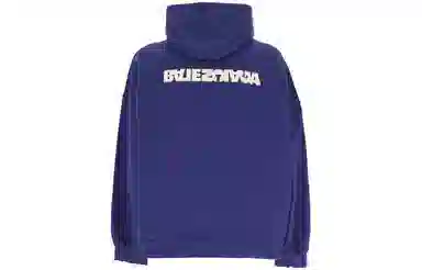 Balenciaga SS23 Letter Print Hoodie Blue
