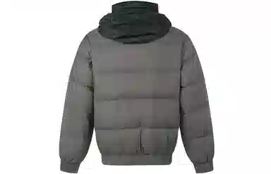Armani Exchange FW22 Colorblock Logo Down Jacket Dark Grey