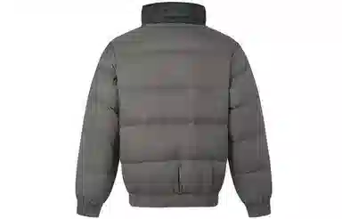 Armani Exchange FW22 Colorblock Logo Down Jacket Dark Grey