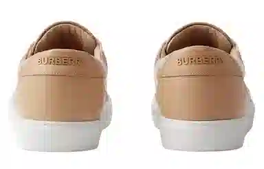 Burberry Leather Check Low Sneakers