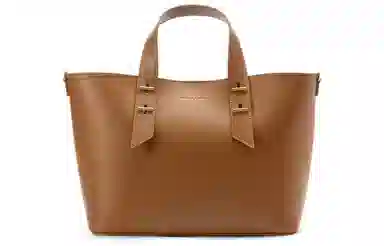 CHARLESKEITH PU Tote ChocolateLight Grey