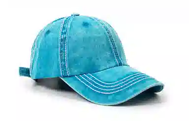 白卷 户外软顶复古做旧水洗棒球帽 时尚百搭牛仔帽 棒球帽 男女同款