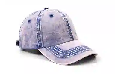 白卷 户外软顶复古做旧水洗棒球帽 时尚百搭牛仔帽 棒球帽 男女同款