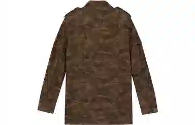 Saint Laurent Camouflage Jacket Brown