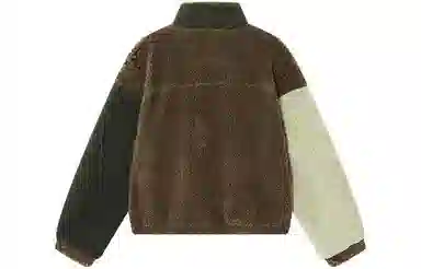 华人青年 拼接撞色立领棉服 男款