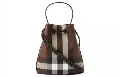 Burberry TB Mini Bucket Bag Deep Birch Brown