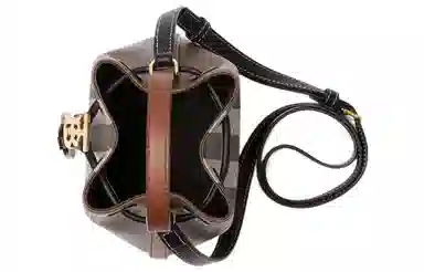 Burberry TB Mini Bucket Bag Deep Birch Brown