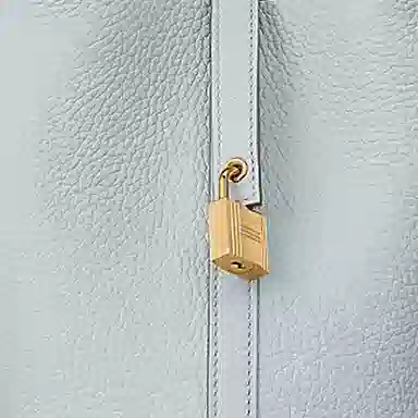 HERMES Picotin Lock 18 Clemence 08 Bleu Pale