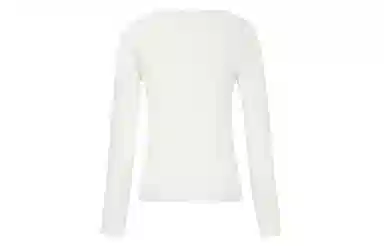 美洋 纯色混纺镂空长袖针织衫 女款