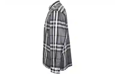 Burberry Large Check Shirt Carbon Gray