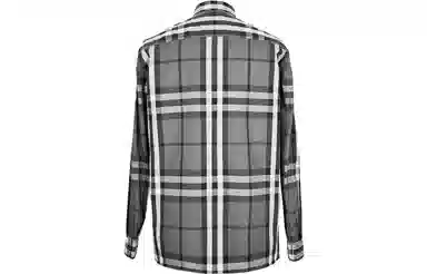 Burberry Large Check Shirt Carbon Gray