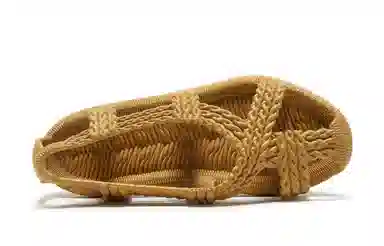 Baijingfang Retro Soft Sole Sandals Yellow