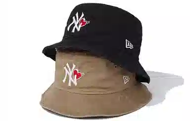 New Era MLB Embroidered Heart Cotton Bucket Hat