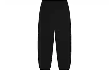 李宁 运动生活系列 纯色中腰直筒束脚运动裤 男款 黑色