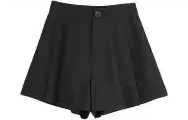 小镇姗姗 纯色高腰女短裤裙 女款