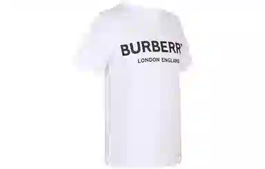 Burberry Logo Print T-Shirt Kids White