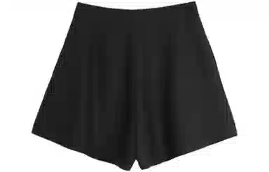 小镇姗姗 纯色高腰女短裤裙 女款