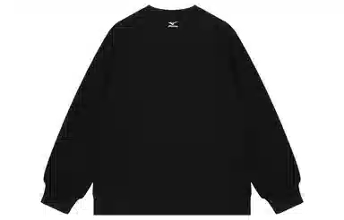 Mizuno Retro Logo Pullover Hoodie Black