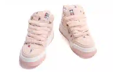 Jifffly Denim-Tartan Sneakers