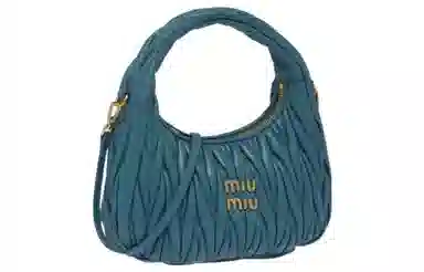 Miu Miu Wander Matelassé Blue