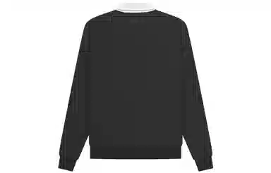 Fear of God Essentials SS23 Waffle Henley Rugby Off Black