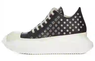 Rick Owens DRKSHDW Abstract Low Top Fashion Sneakers Black