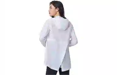 探路者 纯色户外轻薄透气凉感科技连帽皮肤衣 女款