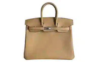 HERMES Birkin 25 Togo 4B Biscuit