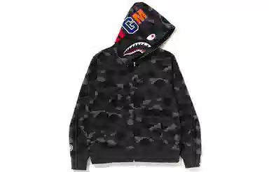 A BATHING APE Color Camo Shark Hoodie