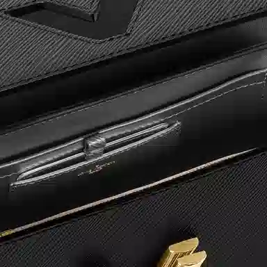 Louis Vuitton Twist Epi Medium Shoulder Bag Black