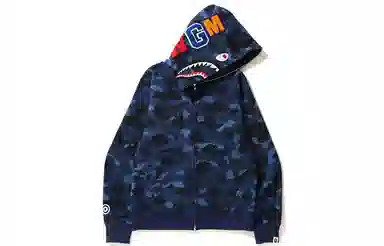 A BATHING APE Color Camo Shark Hoodie