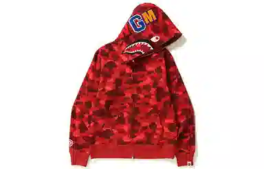 A BATHING APE Color Camo Shark Hoodie