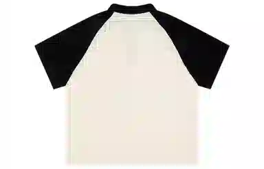 Atry拼色字母印花短袖插肩Polo衫