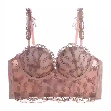 内在密码 纯色蕾丝小胸聚拢防下垂收副乳胸罩无钢圈文胸