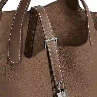 HERMES Picotin Lock 18 Clemence 18 Etoupe