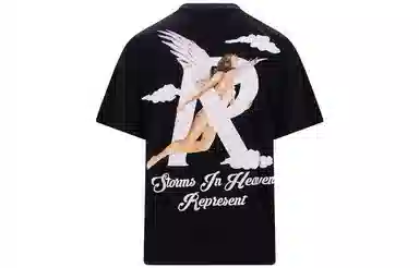 Represent SS23 Black Tee