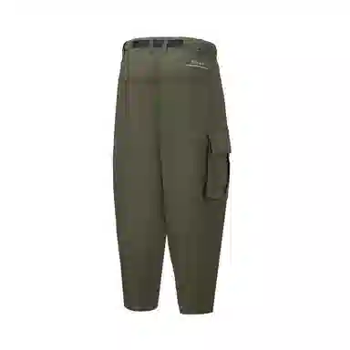 中国李宁 大地无痕 纯色直筒休闲裤 男款 深橄榄绿