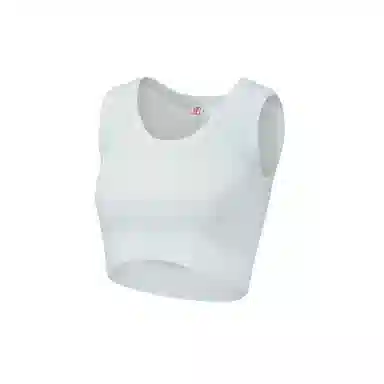 中国李宁 肆意生长 花卉圆领修身短款运动背心 女款 乳白色