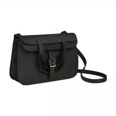 HERMES Halzan 25 Clemence Noir