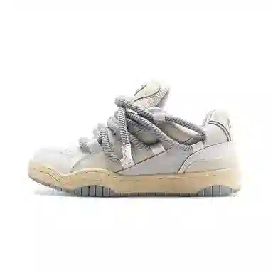 猫与沙发 脏辫系列 休闲 低帮 板鞋 男女同款 米白