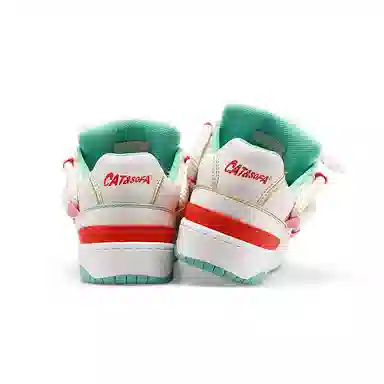 Cat & Sofa Dreadlock Series White Red