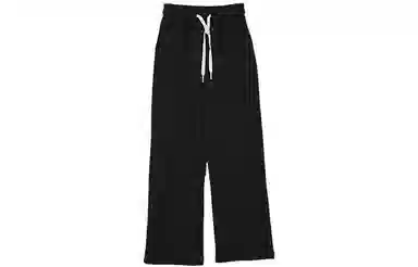 小镇姗姗 纯色高腰加绒针织休闲裤 女款