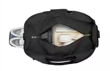 轻骑者 潮流大容量运动健身游泳便携旅游外出露营内置干湿分离独立鞋仓 织物 旅行包斜挎包健身包 大号 男女同款情侣款 米白