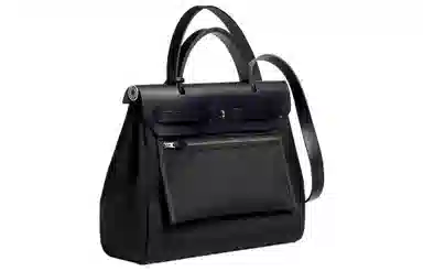 Hermes Herbag Zip 31 Black/Blue