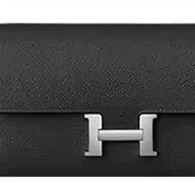 HERMES Constance Long To Go Epsom Noir