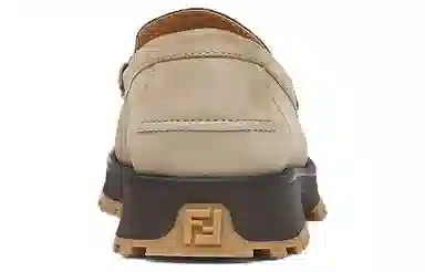 Fendi O'Lock Loafers Beige