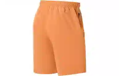 李宁 健身系列 纯色速干运动短裤 男款 焦橙色