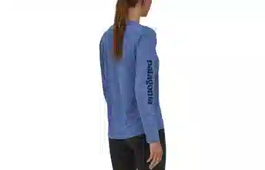 patagonia Women's Long-Sleeved Capilene Cool Daily Graphic Shirt C1logo T