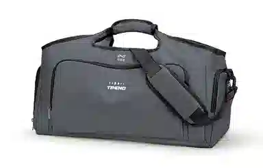 轻骑者 潮流大容量运动健身游泳便携旅游外出露营内置干湿分离独立鞋仓 织物 旅行包斜挎包健身包 大号 男女同款情侣款 米白